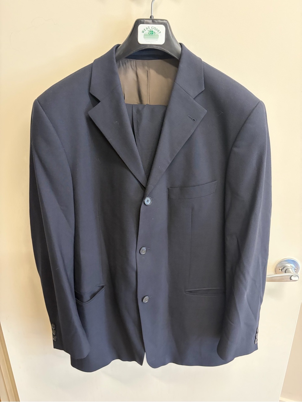 Strellson Men's Navy Blue Three-Button Blazer